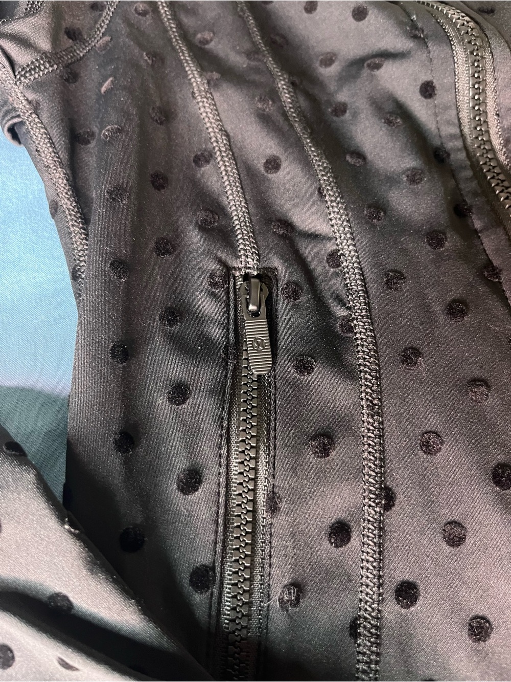 lululemon athletica Black Polka Dot Zip Jacket and Leggings Set - Picture 7 of 8